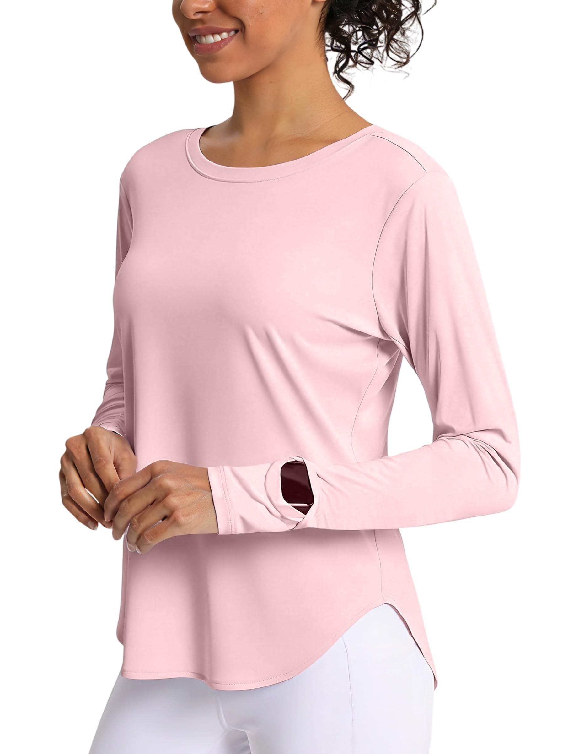 Women's Sun Shirts UPF 50+ Long Sleeve UV Protection Shirt Rash Guard Lightweight Quick Dry SPF Workout Hiking Tops