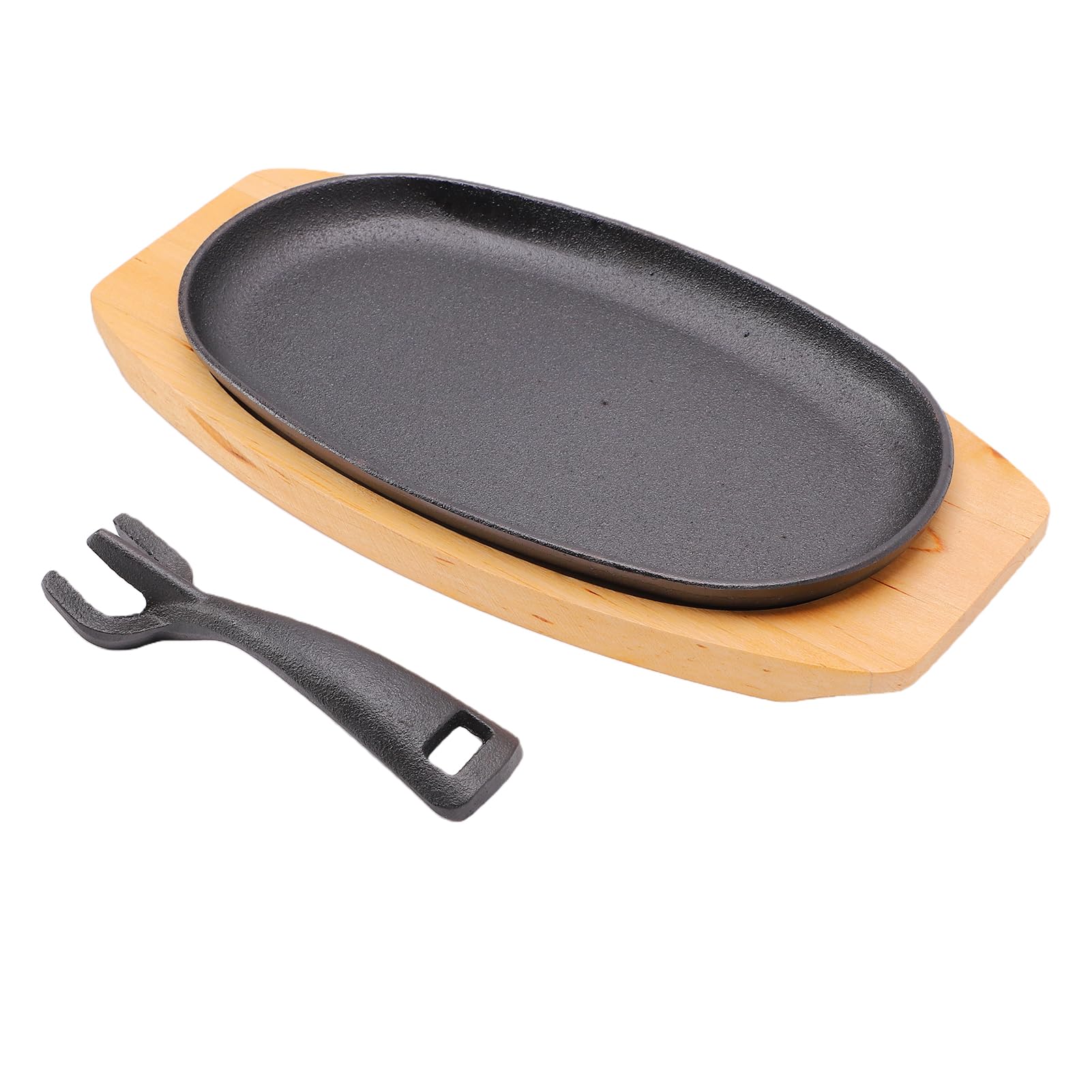 Plat en fonte pour cuisinière qui garde les viandes chaudes