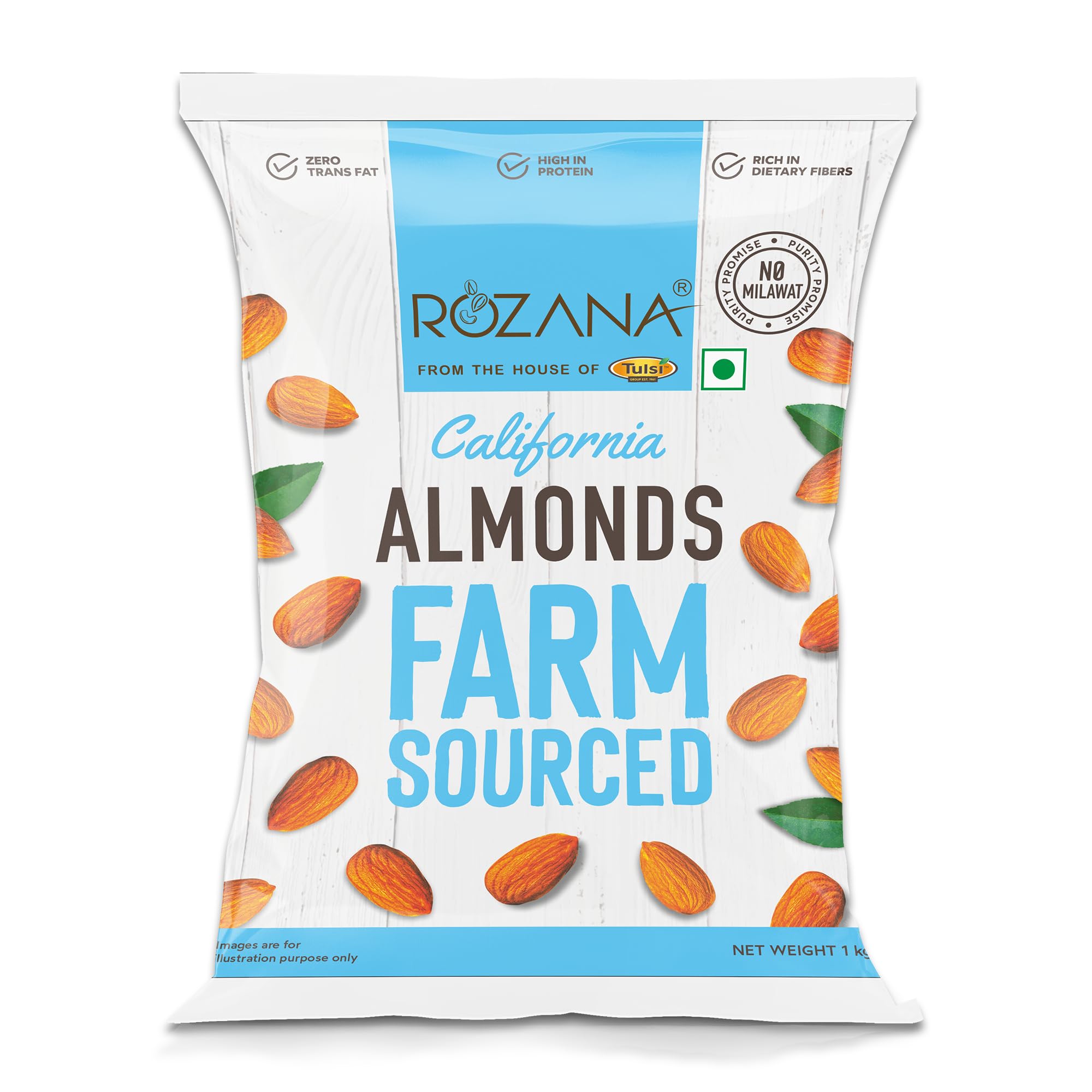 Tulsi Rozana Value California Almonds 1Kg (B09RB2XH6W) Amazon Price History, Amazon Price Tracker