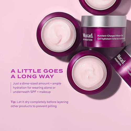 Miniatura 7 de Murad Gel de agua cargado de nutrientes – Hidratante facial hidratante con péptidos, vitaminas y minerales para piel seca, humedad duradera, piel