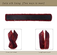 Vista 48 de Dikoaina Bufanda de piel sintética de invierno para mujer Blanco