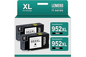 LEMERO 952 XL Black Compatible Ink Cartridges