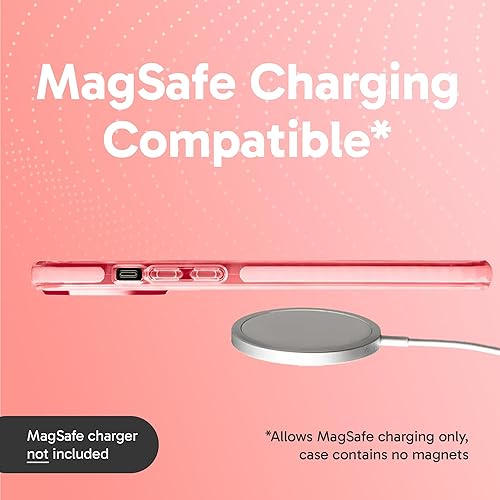 Miniatura 5 de SteepLab Funda de barrera para iPhone 14 Pro Max, protección de 360 grados que absorbe impactos con bisel elevado y colores llamativos (melocotón