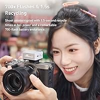 Vista 4 de Godox iFlash iT20 S TTL - Mini cámara flash - Más de 700 flashes, reciclaje de 1.5s, 6 niveles (1/32-1/1 de potencia), batería de litio integrada