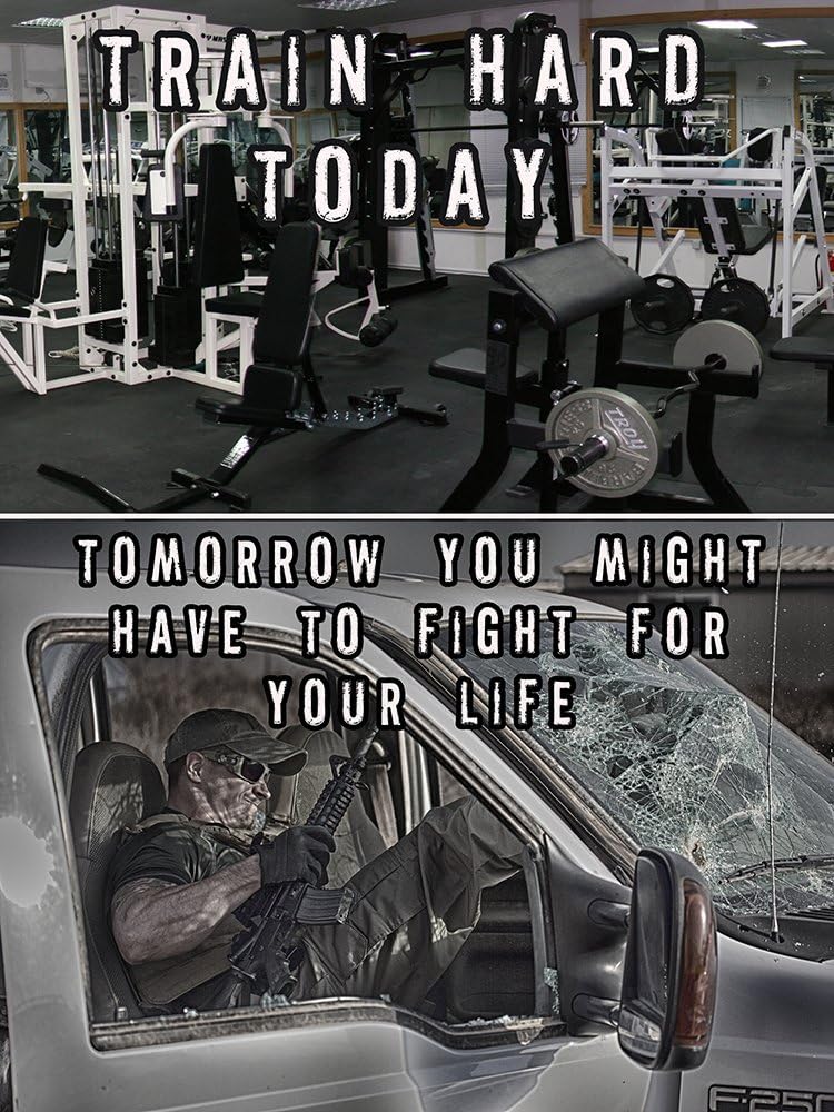 Police Workout Motivation Poster 18x24