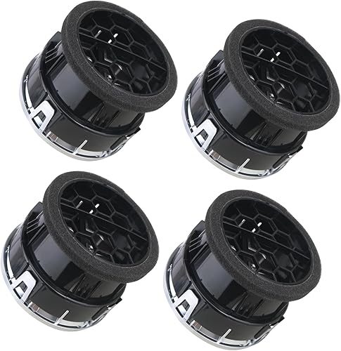 Miniatura 7 de TQPONLY Rejilla de Ventilación de Conducto de Aire del Calentador AC del Tablero (4 Piezas) Compatible con Ford F150 Lobo 2009-2014 Accesorios