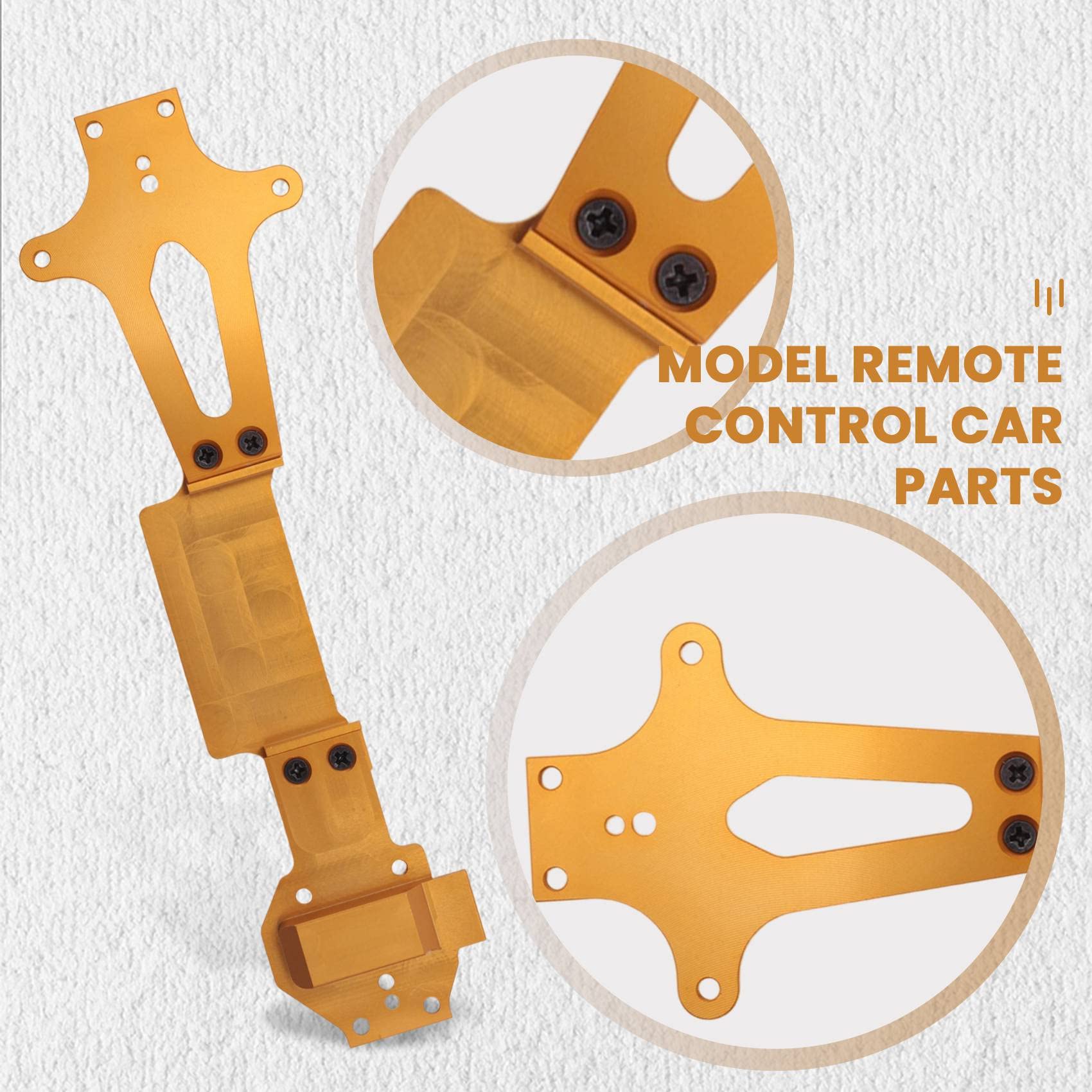 Kit Pièces Métal Upgrade 1/14 WLtoys 144001 – Bras Suspension, Arbre Central, Direction, Jaune – Amélioration RC