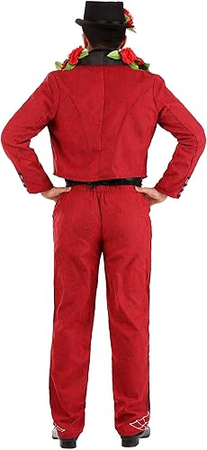 Miniatura 3 de Disfraz del Día de los Muertos de gamuza sintética para hombre