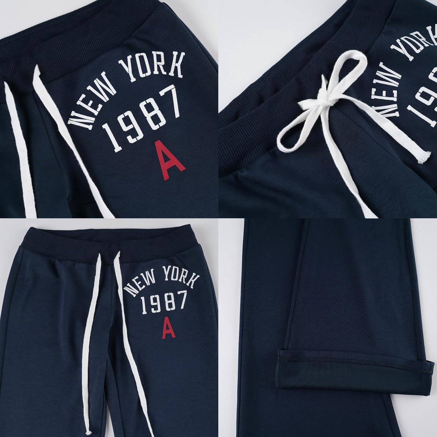 Low Rise Sweatpants Women Casual Drawstring Track Pants Y2K Baggy Wide Leg Streetwear Drawstring Sweatpants