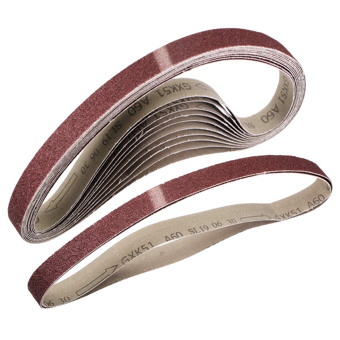 Bande Abrasive Pour Ponceuse 2 Bandes De Ponçage 80 Grains - 25mm