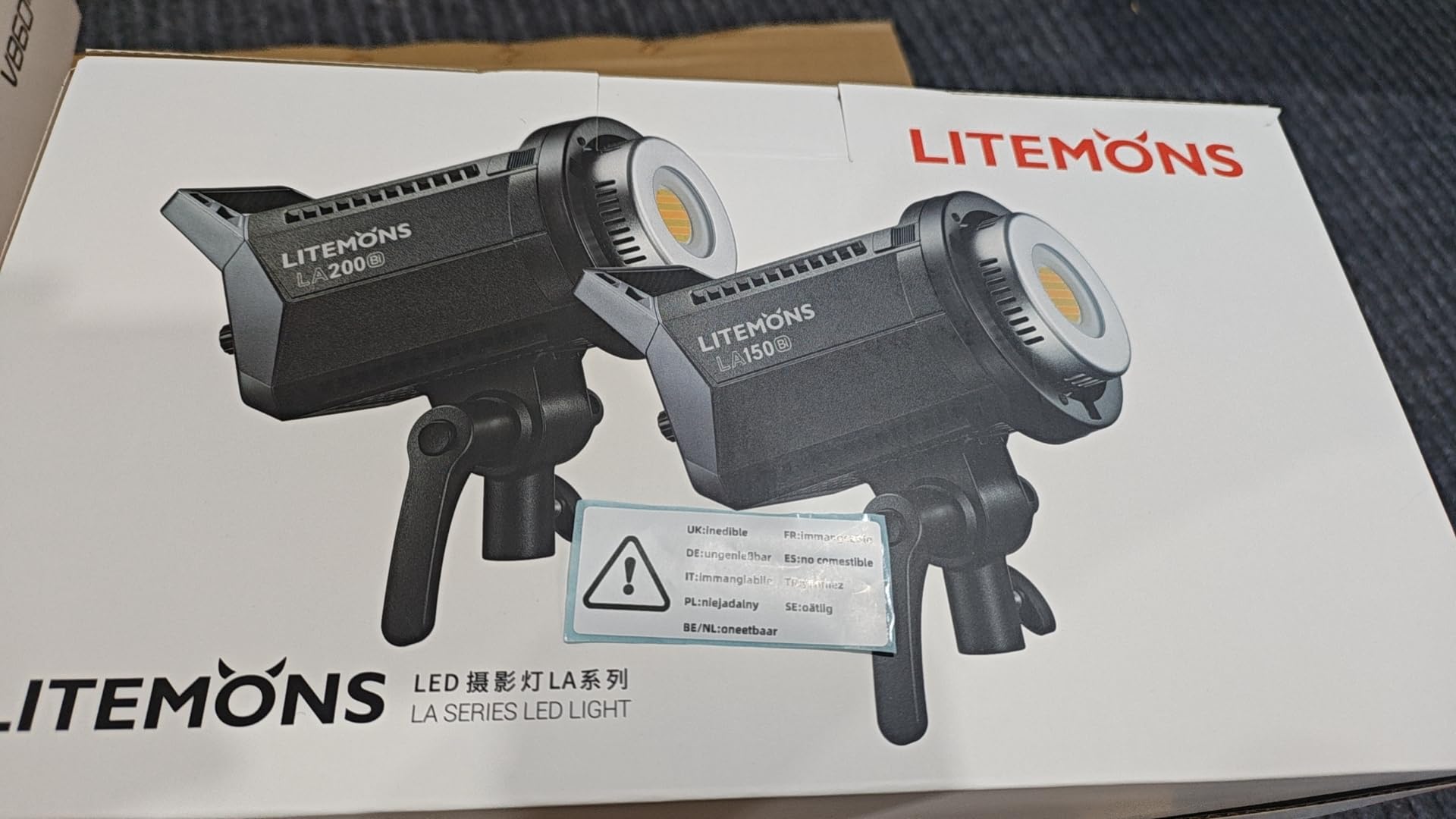 Litemons Lot de 2 lampes vidéo LED GODOX LA150D avec trépieds lumineux Softbox pour studio photo