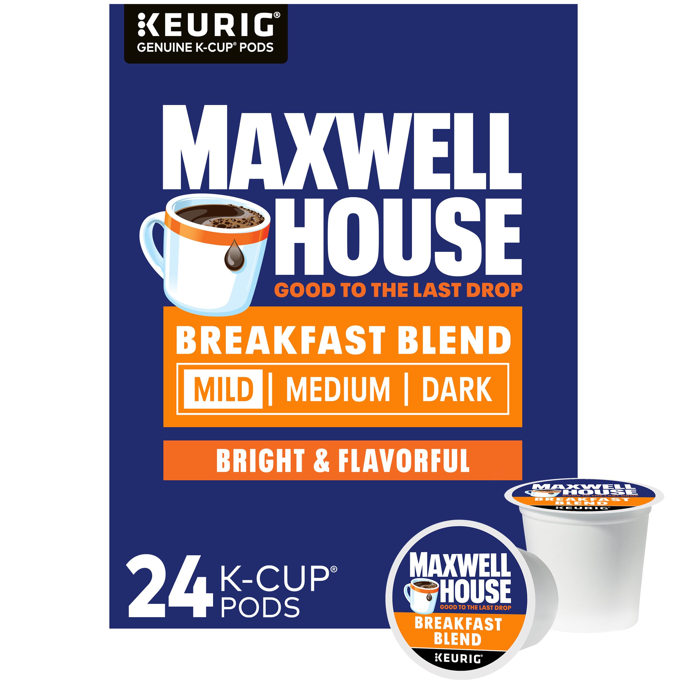 Breakfast Blend Light Roast K-Cup® Coffee Pods, 24 ct. Box