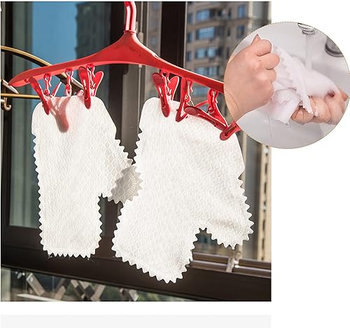 Miniatura 5 de KKONHII Guantes grandes blancos no tejidos para lavavajillas, 40 unidades, doble uso para limpieza en seco y húmedo