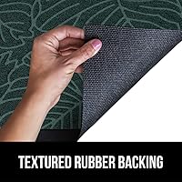 Vista 5 de Gorilla Grip WeatherMax - Tapete para todas las estaciones 100% impermeable, 23 x 35 pulgadas, goma natural duradera, resistente a manchas y Verde