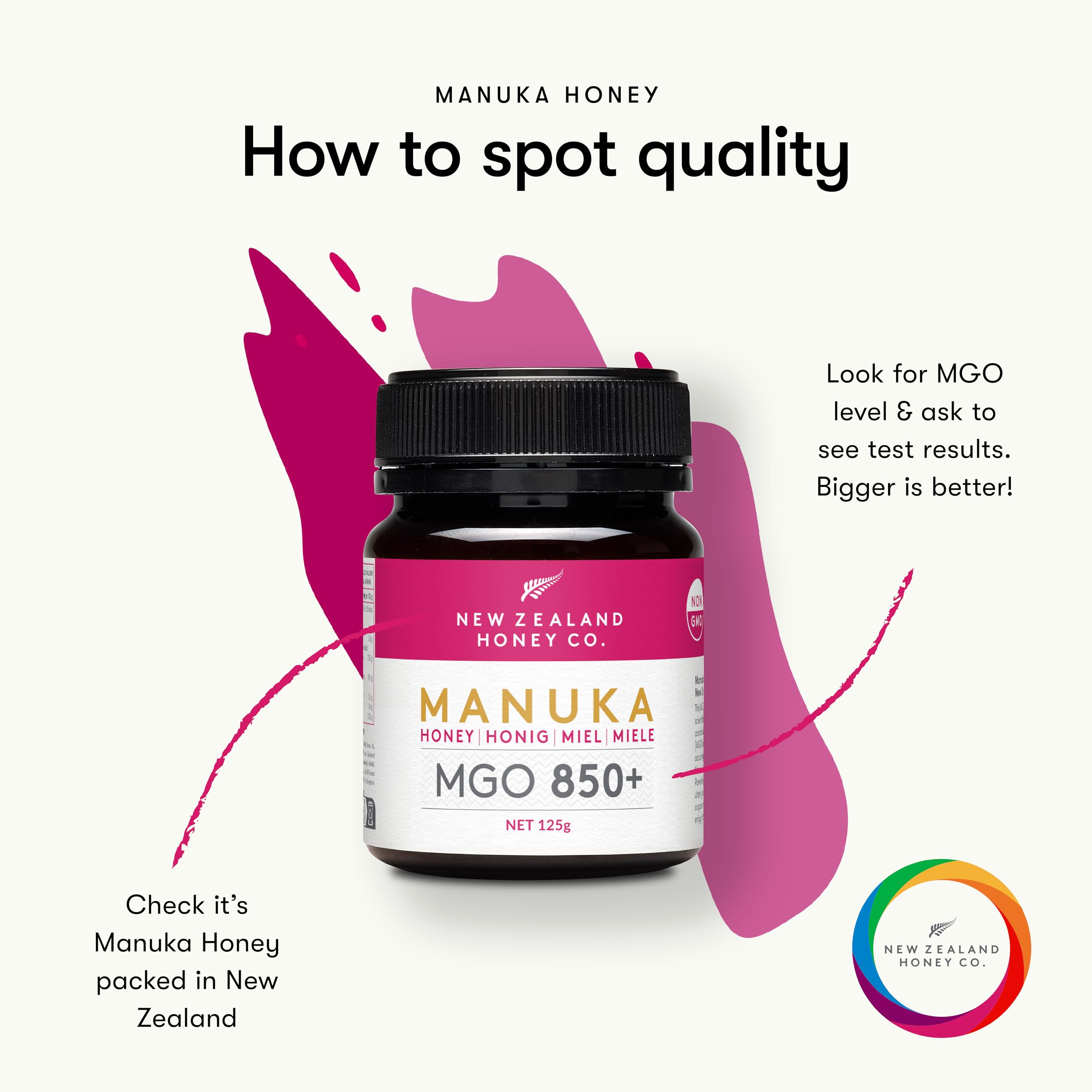 Manuka Honey MGO Grades 125g (MGO 850+)