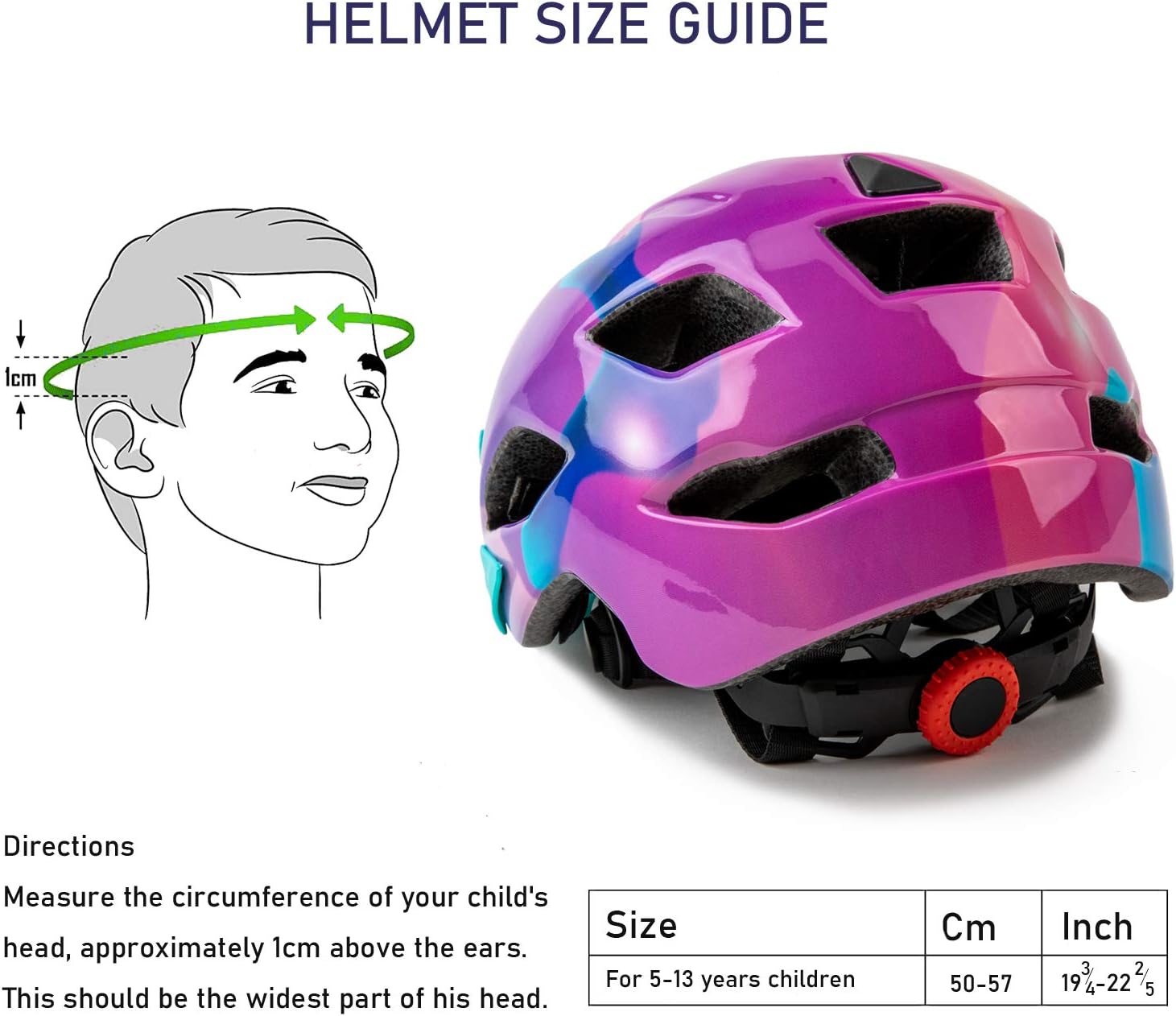 SIFVO Kids Bike Helmet for Boys and Girls 5-14, With Removable Visor, Multi-Sport Safe and Comfortable (50-57cm) - Image 5