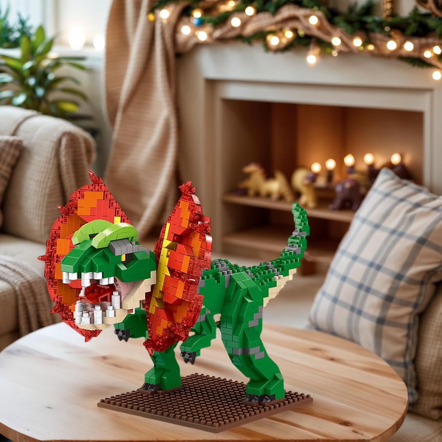 Dinosaur Micro Mini Building Block Sets for Adults, No Compatible with Lego, Building Toys for Home & Office Decor, MOC 3D Creative Model Gifts for Christmas image 3