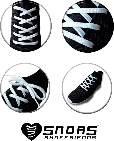 SNORS SCHNÜRSENKEL flach 34 Farben,6+10mm breit, reißfest, waschbar, Made in Germany, universelle Schuhbänder aus Polyester für Sportschuhe Sneaker Turnschuhe und Kinderschuhe - ÖkoTex - 3