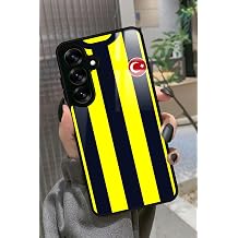 Samsung Galaxy A16 ile Uyumlu Fenerbah e Futbol Tak m  Tasar ml  Glossy Premium K l f, Sar -Lacivert