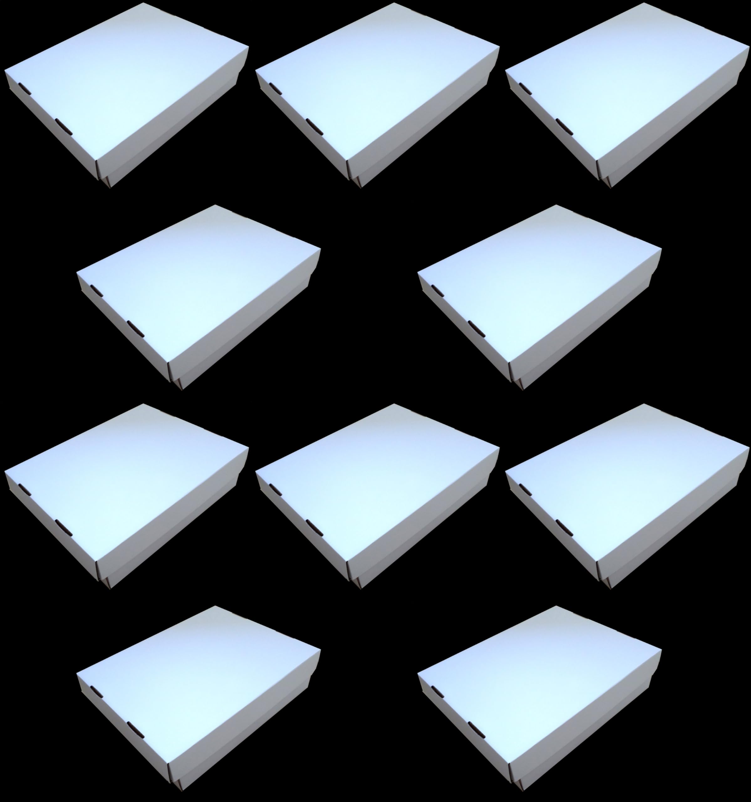 docsmagic.de 10x 4-Row Trading Card Storage Box - Holding 4000 Standard Size Cards
