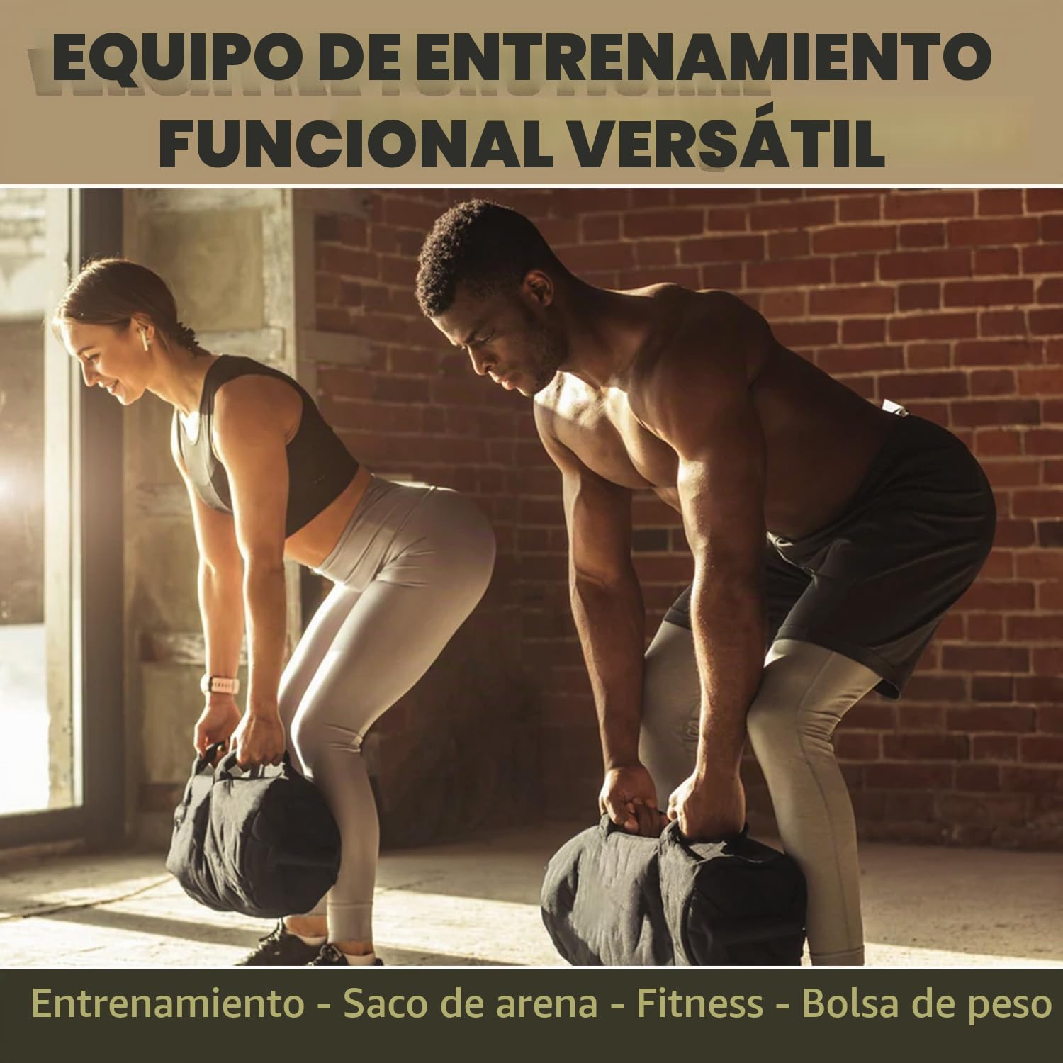 Favuit Saco de arena, saco de peso para entrenamiento de fuerza, ajustable, con 3 bolsillos interiores, Core Power Bag para entrenamiento funcional