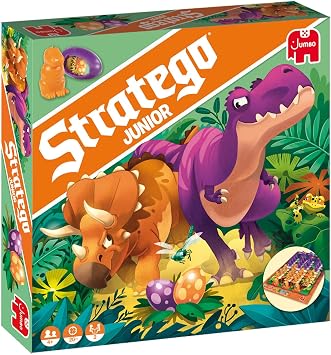Jumbo, Stratego - Junior Dinos, Fun Junior Stratego Version, Strategy Board Game, 2 Players, Ages 4Year Plus
