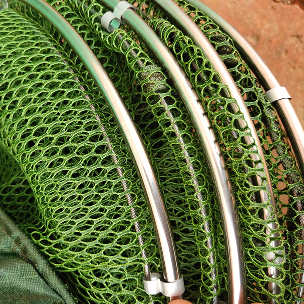 Trappola Pesci Acciaio Starnearby Rete Da Pesca Porta Pesce Con Doppio Anello - Gabbia Per Pesci, Granchi E Gamberi - Trappola Da Pesca Professionale Attrezzatura Pesca Sportiva - 2