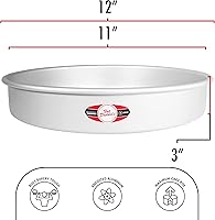 Vista 38 de Fat Daddio's - Juego de 2 moldes para pasteles redondos de aluminio anodizado, 8 x 2 pulgadas