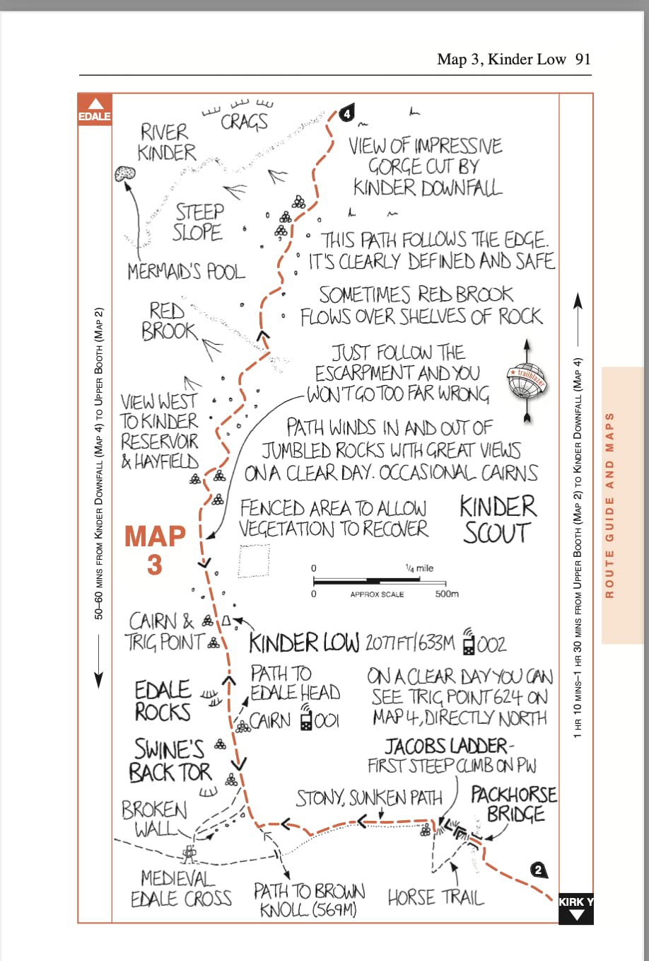 Pennine Way Edale to Kirk Yetholm Trailblazer Guide Planning Places to Stay Eat