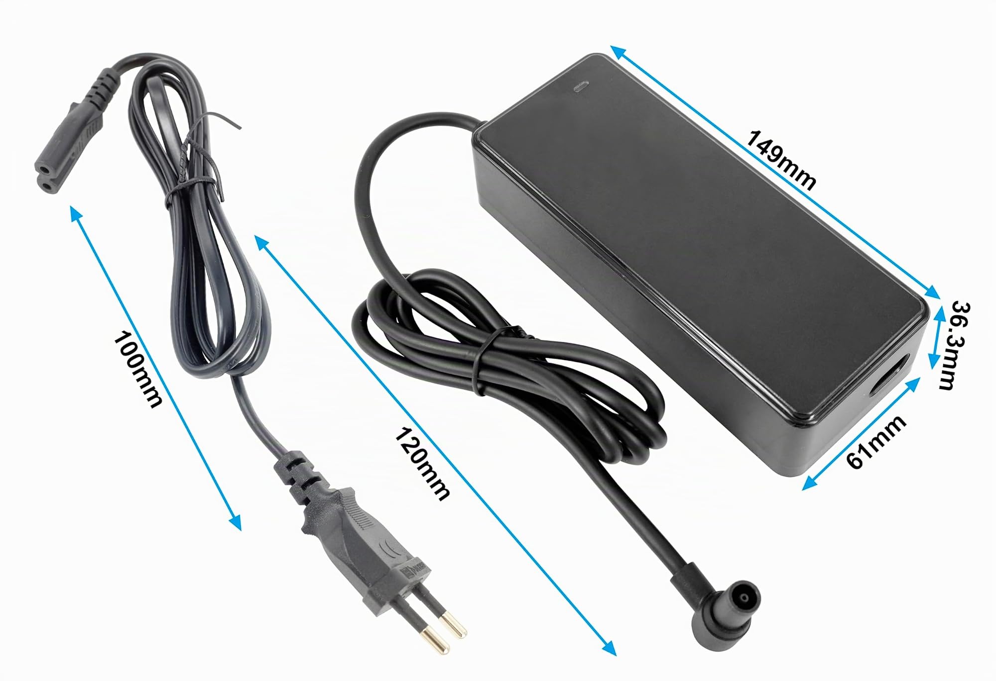 PowerSmart Câble de Charge 53,6 V 2 A pour Batteries Lithium-ION 48 V, Chargeur Rapide pour Navee S65, N65i, S60, ST3 Pro
