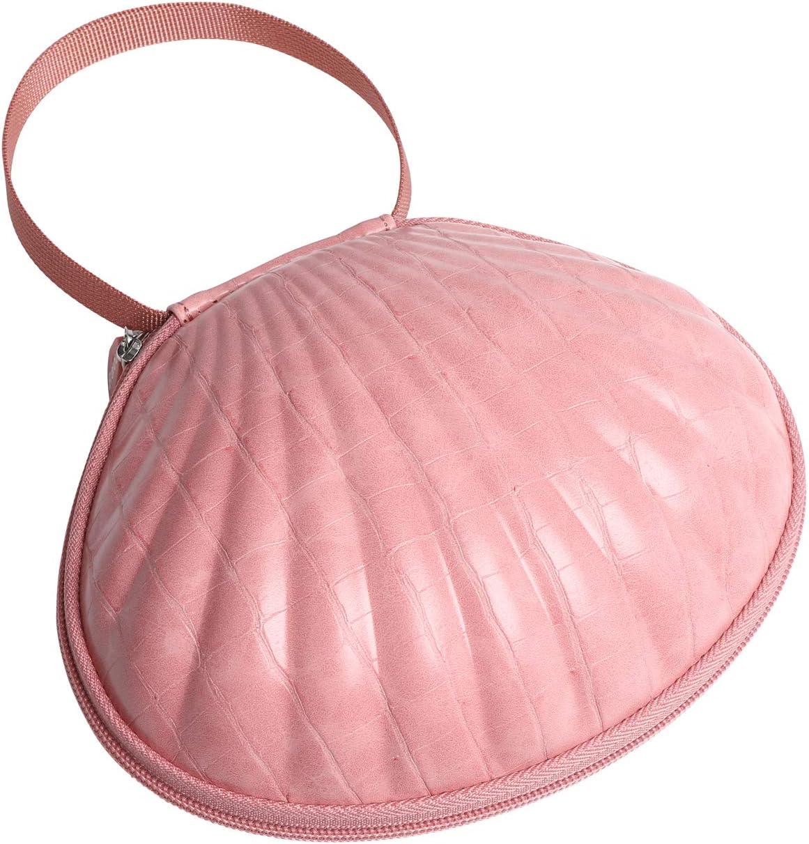 Hard Travel Case for Silicone Bras [A-C Cup] Premium Nubra Organizer Portable Lingerie Underwear Storage Bag (Crocodile, Black)
