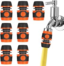 7 Gardena Compatible 1/2 Inch Garden Hose Connector Set | Matching hose couplings for 1/2 inch garden hoses, quick and tight connection for water pipes in the garden