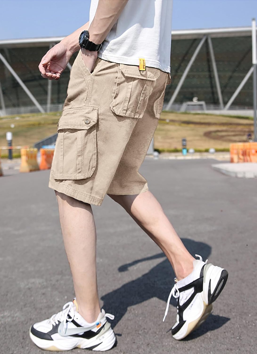 Basoteeuo Mens Cargo Shorts Casual Lightweight with Multi Pockets Summer Outdoor Work CargoShorts - Image 6