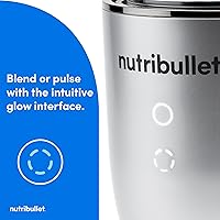 Vista 5 de nutribullet Batidora Ultra Personal, versión Deluxe, NB80500, 32 oz, Gris plateado