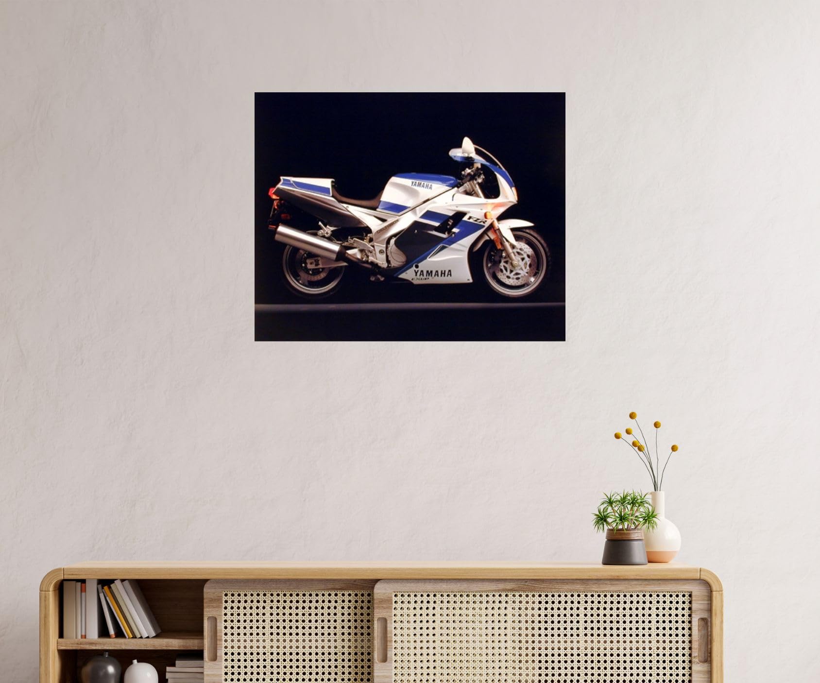 ポスター　横　特寸法　レーサー　オートバイ　額装仕上げ品 Amazon.co.jp: スポーツバイク ヤマハ FZR Exup gsxr オートバイ 壁