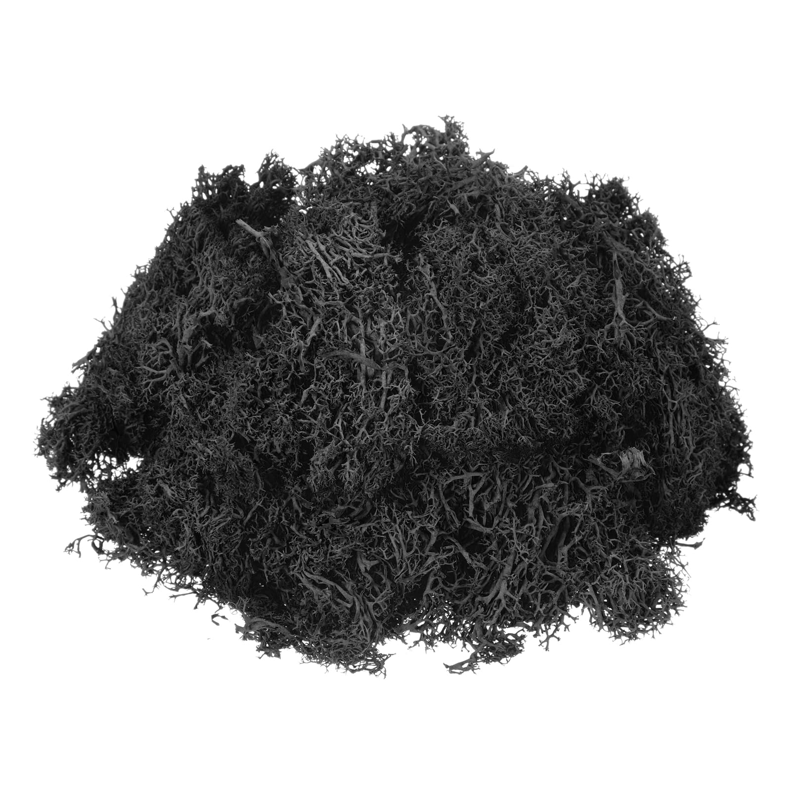 sourcing map 11.3oz Preserved Reindeer Moss, Black Fake Moss