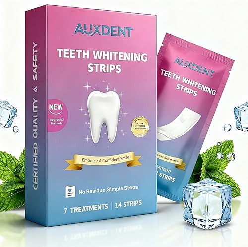 Tiras blanqueadoras profesionales para dientes – Tratamiento seguro de esmalte de 7 días para dientes sensibles – Elimina las manchas de café y vino