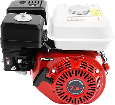 75 PS 4-Takt Motor Benzinmotor 212 ccm Go Kart Motor Verbrenner Motor mit 20 mm Welle Standmotor manueller Start Ölmangelschutz sparsam im Verbrauch – für Go Kart Pumper Mikrotillern