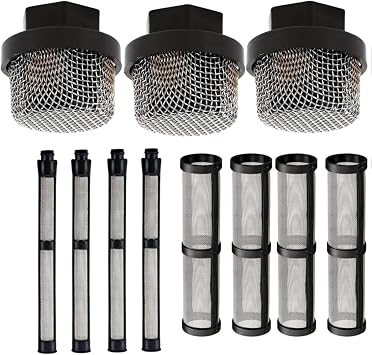246385 246384 287032 Airless Spray Filter Set Compatible for Graco 390 395 490 495 495 595 3400 Sprayer Straw Filter Spray Pump Inner core Filter Gun Filter