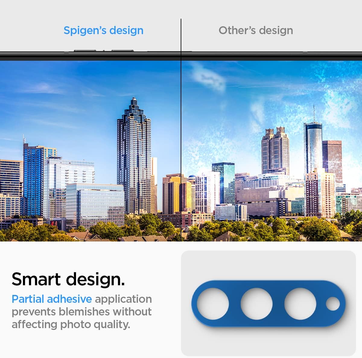 Spigen Camera Lens Screen Protector [GlasTR Optik] designed for Galaxy Z Fold 4 - Black [2 Pack]