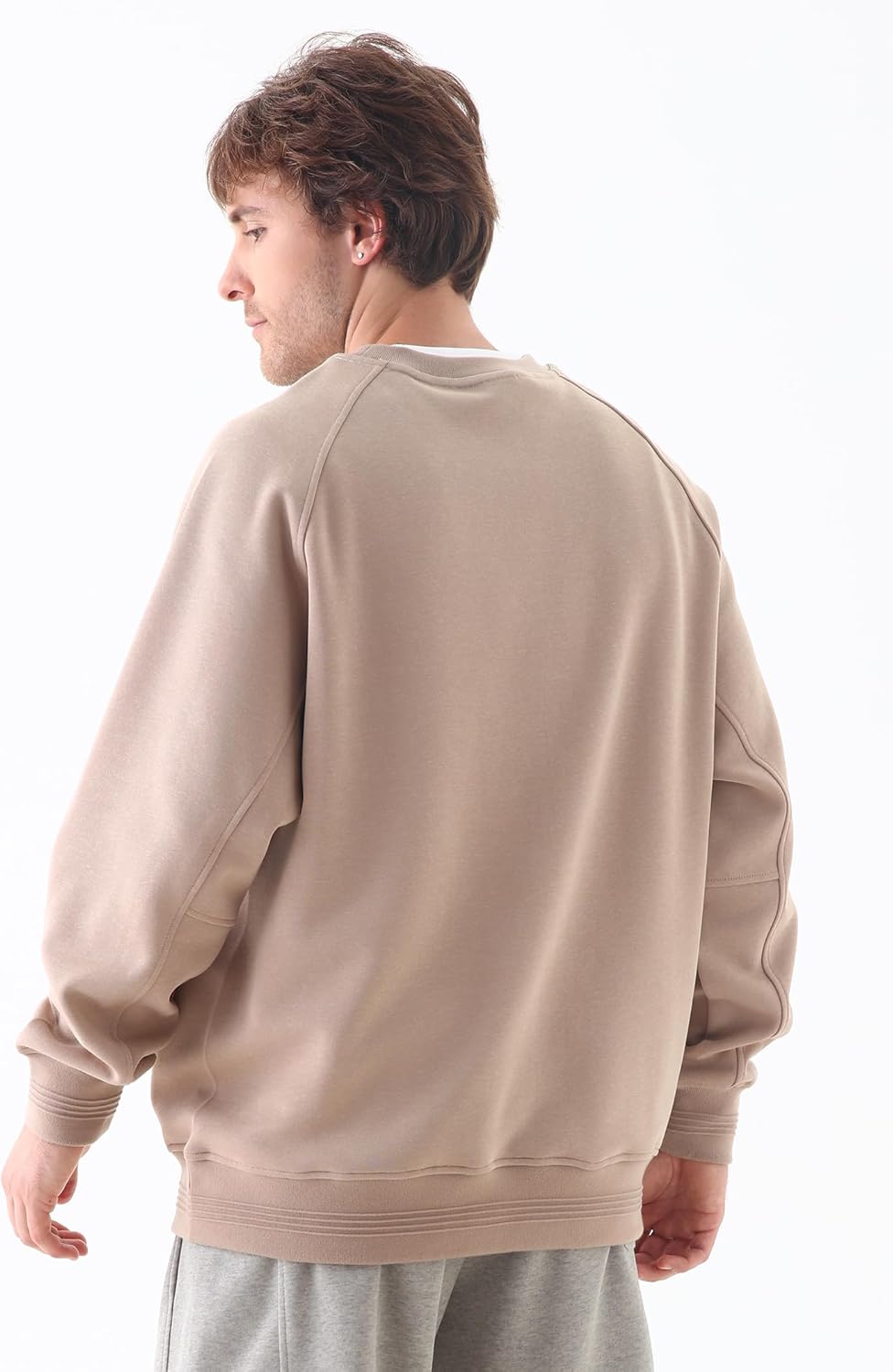 MagnaMan Crewneck Sweatshirt For Men - Long Sleeve Cotton Blend Oversized Crewneck Sweatshirt - Image 7