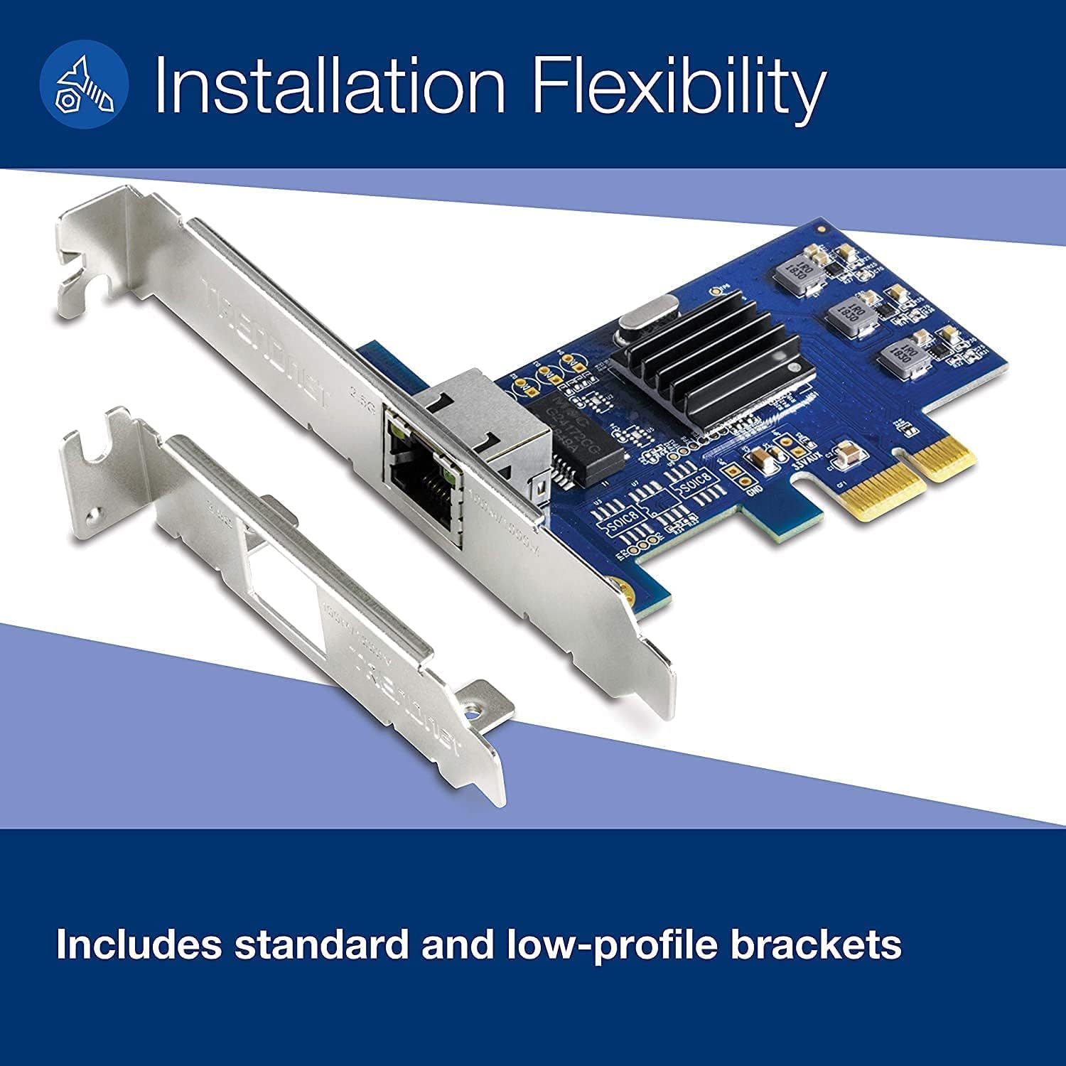 TRENDnet 2.5Gase-T PCIe Network Adapter, TEG-25GECTX (Renewed)
