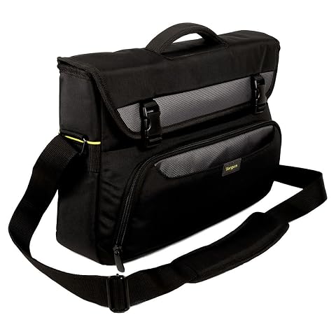 Targus CityGear II Hybrid Messenger Bag with Dome Shock for 15 6-17-Inch Laptop Black TCG270