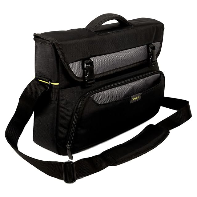 Targus CityGear II Hybrid Messenger Bag with Dome Shock for 15 6-17-Inch Laptop Black TCG270