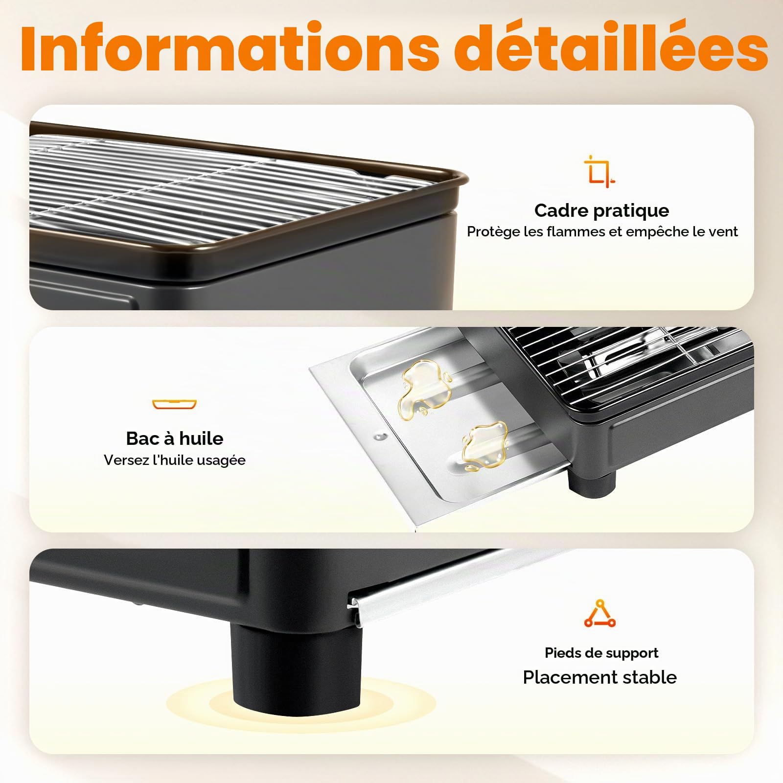 2 en 1 réchaud de camping portable et petit barbecue à gaz, barbecue-cuisinière, gril portable, réchaud à gaz de camping, barbecue au butane, adapté pour le camping, l'extérieur et l'intérieur
