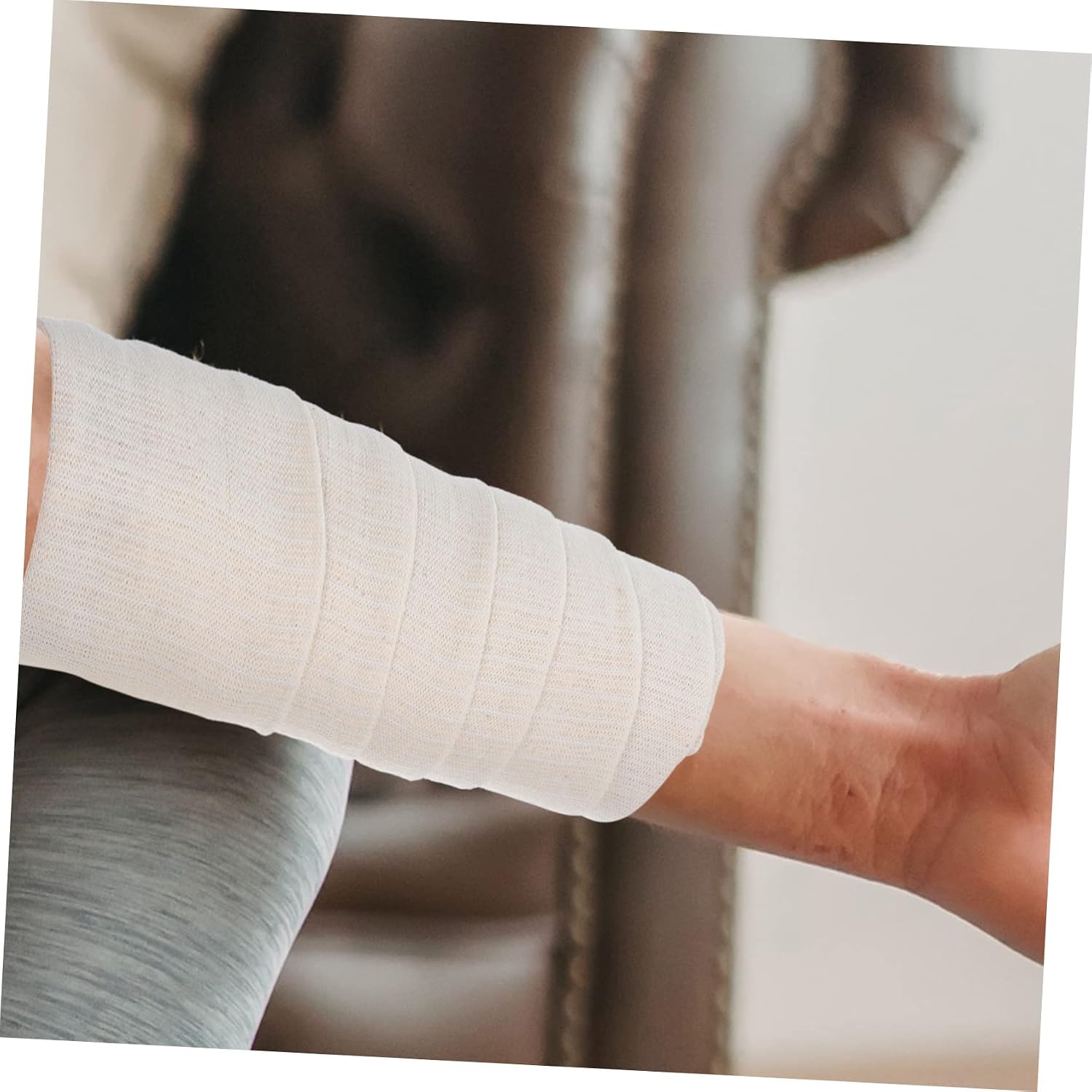 GARVALON Elastic Tubular Stockinette Bandage Cotton Sleeve for Wound Dressing and Padding Lightweight and Breathable for Wrist Hand and Foot Support