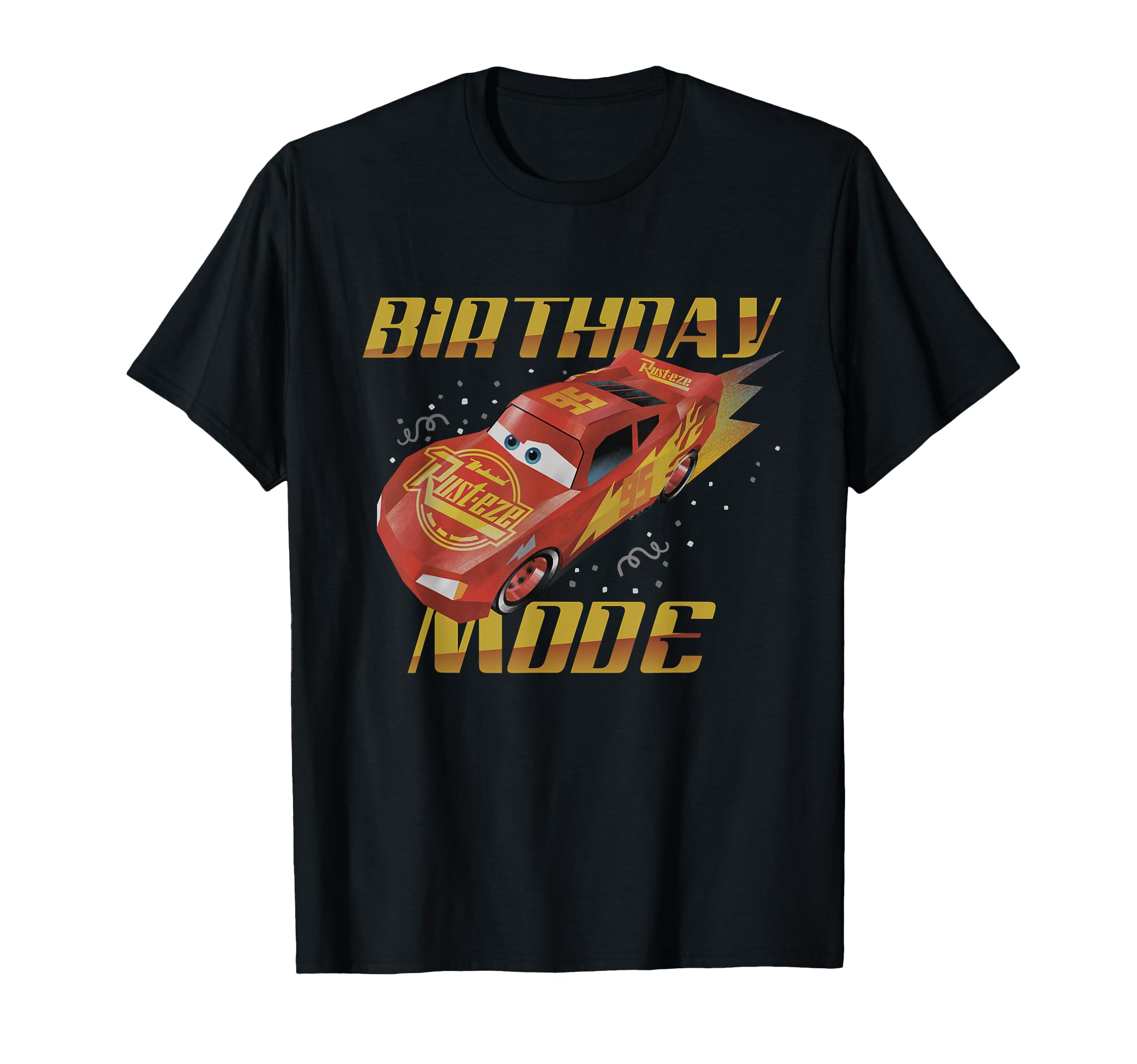 Disney Pixar Cars Lightning McQueen Birthday Fashion T-Shirt