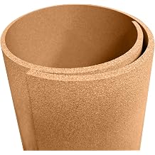Manton Cork Premium Cork Roll - 4 x 10 x 1/2", 100% Natural Facing Grade Material for Bulletin Boards, Decorative Photo and Message Push Pin Displays - Perfect for Home, School, and Office