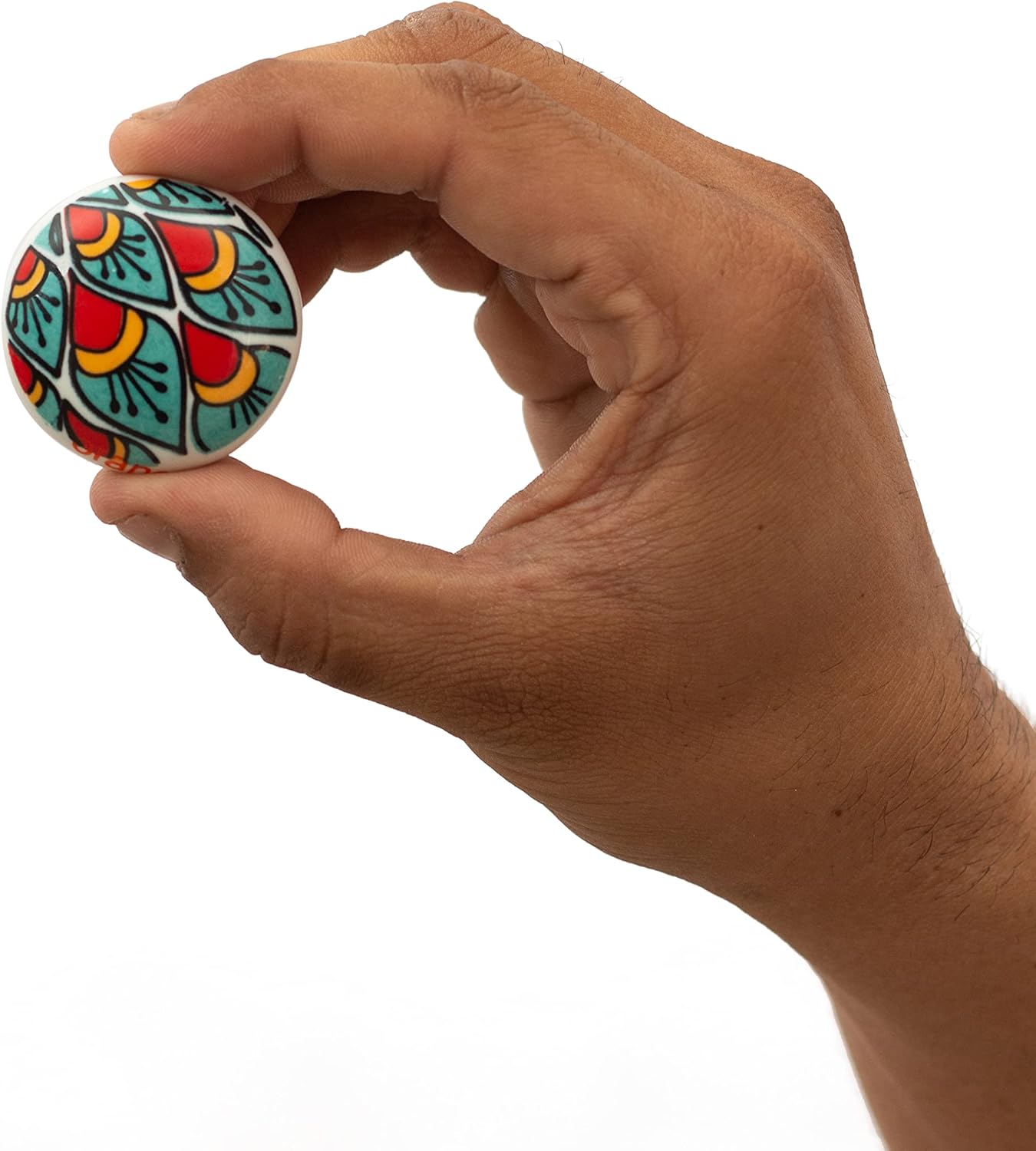 Doorknobs Hand Painted Antique Ceramic Knobs, Contemporary Dresser Drawer Pull and Push Furniture Handle Knobs for Cabinet, Wardrobe, Cupboard, Drawer, Antique Décor, Pack of 10