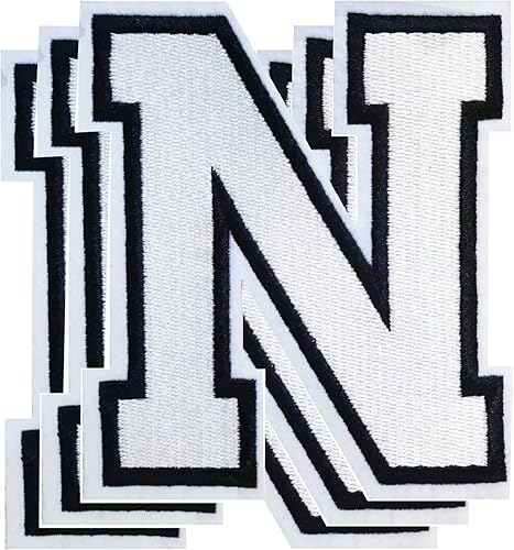 Miniatura 26 de Parches de letras para planchar de 3.1 pulgadas, parche de letras individuales bordadas para ropa, vestido, sombrero, jeans, accesorios